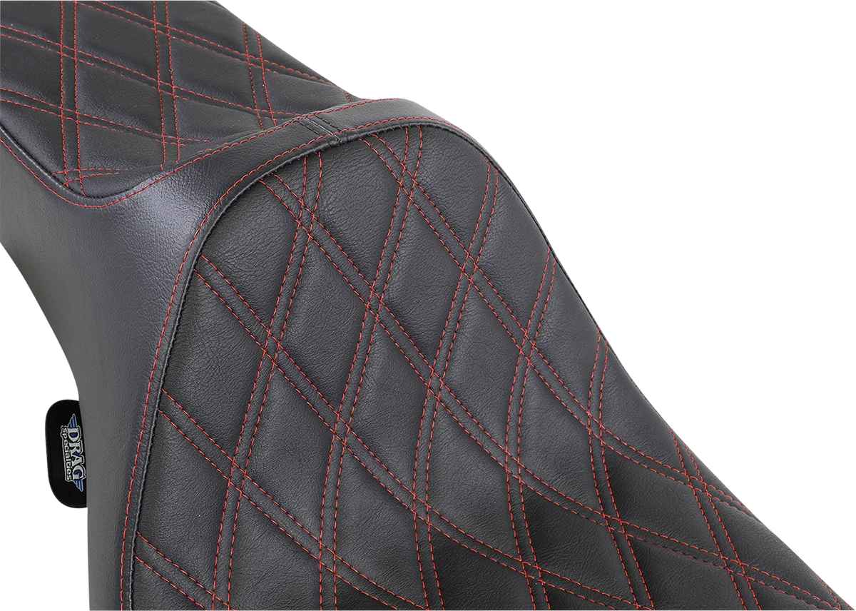 Extended Reach Predator III Seat for Harley Davidson (2000–2023) - Black, Double Diamond