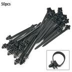 Set of 50 Hose Clips Fasteners for Universal Automotive Use