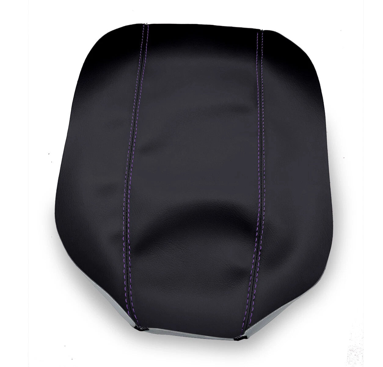 Leather Console Lid Armrest Cover for Honda Element (2007–2011) Purple Stitch