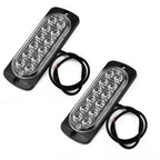 2 x Rear Red Fog 12Led Lamp Lights 12V To 24V for Truck Car/Van/Bus/Cab