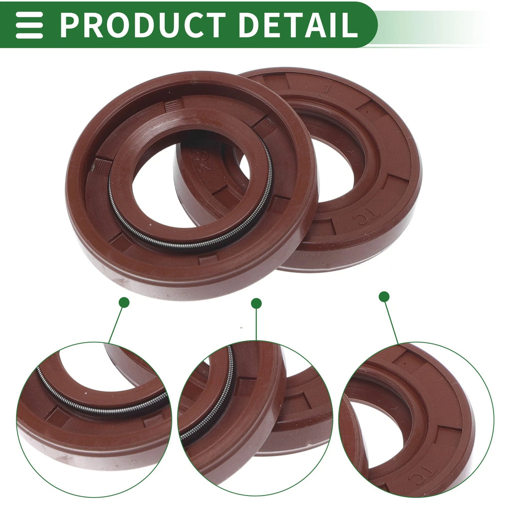 Set of 5 Oil Seal Rotary Shaft Seal FKM Rubber 15x28x5mm