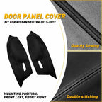 Synthetic Leather Armrest Door Panel Cover for Nissan Sentra (2013â2019)