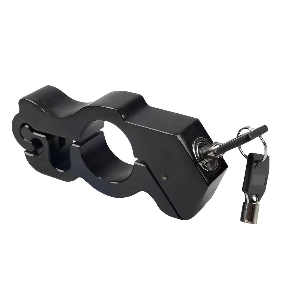 Motor Handlebar Lock for Bike Scooter ATV (Anti-Theft, Black)