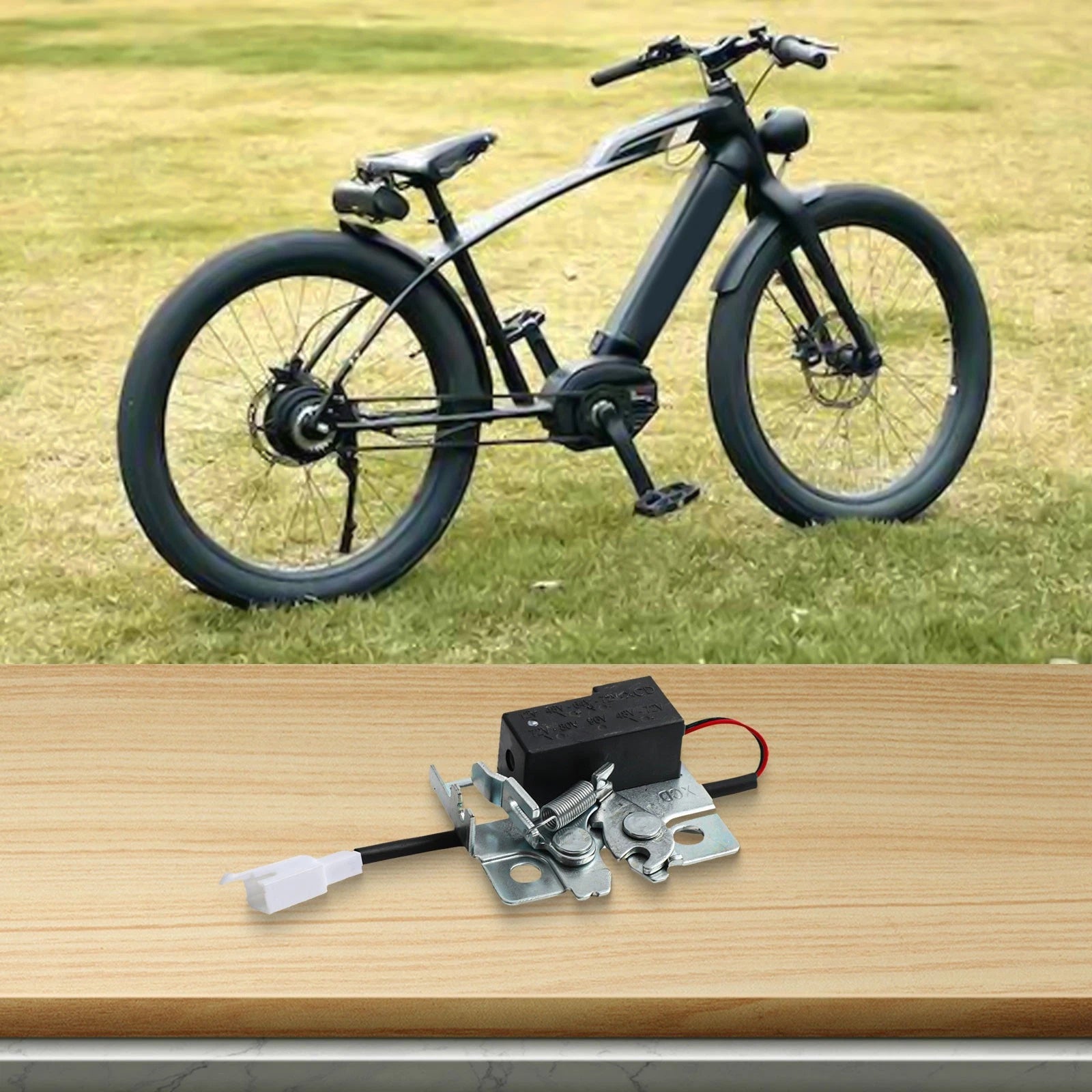 Iron Saddle Lock Plate for Electric Motorcycle (Universal Fit)