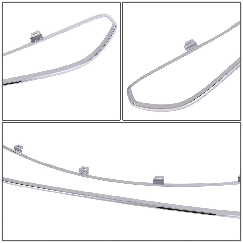 Front Bumper Cover Grille Trim Surround for Ford Fusion (2010–2012) Chrome