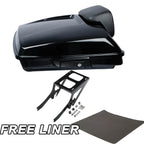 Black Razor Trunk Pad Mount Rack for Harley Heritage Classic FLHC (2018–2023)