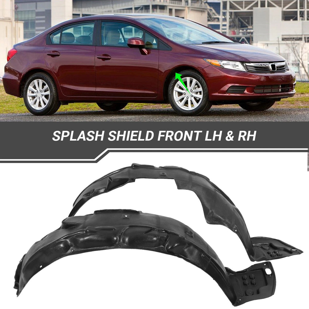 Fender Liner Set for Honda Civic (2012–2015) Left & Right Side