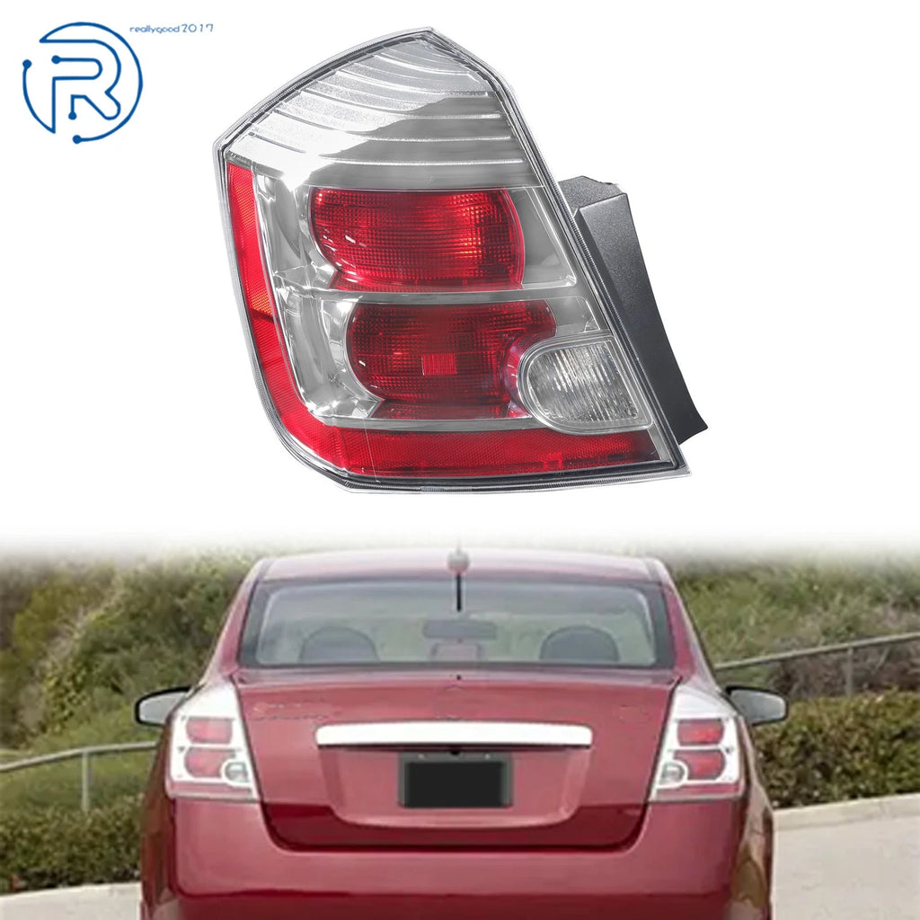 Left Side Chrome Tail Light for Nissan Sentra (2010–2012)
