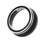 2X Black AC Climate Control Ring Knob Trim Cover for Toyota RAV4 (2019–2020)