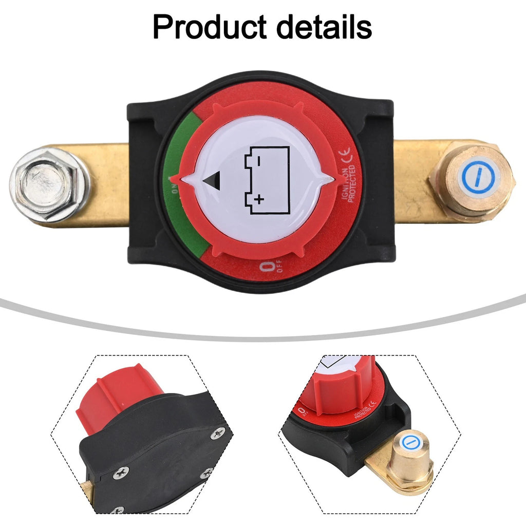 275A Top Post Battery Disconnect Switch for Vehicle and Boat