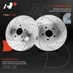 Front Side Drilled Brake Rotors for Subaru Impreza, Crosstrek (2017–2023)