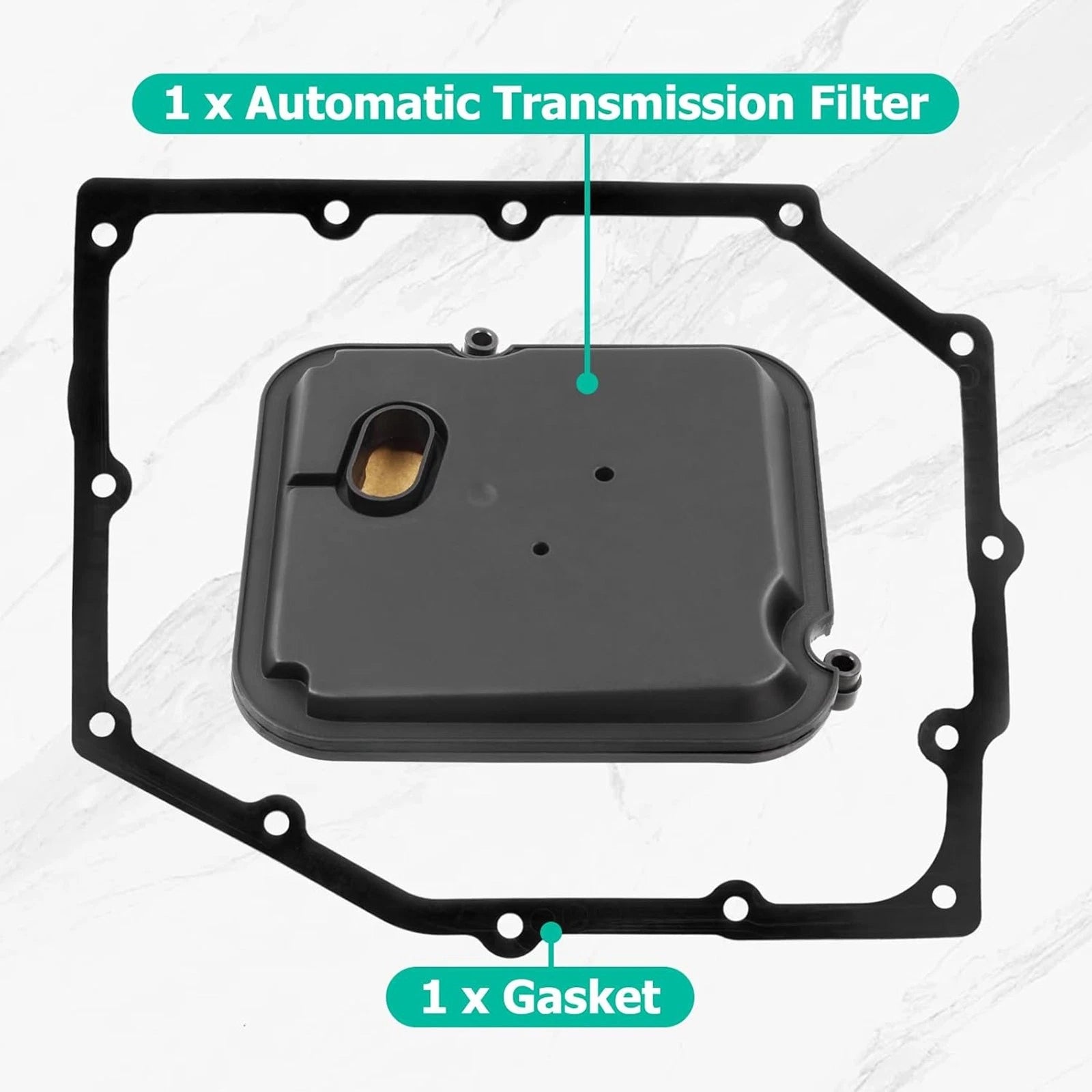 Transmission Filter Pan & Gasket Kit for Jeep Cherokee Liberty Wrangler (1997–2006)
