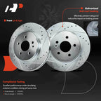 Drilled Brake Rotors & Brake Pads for Mercedes-Benz ML350 ML320 (2003–2005)