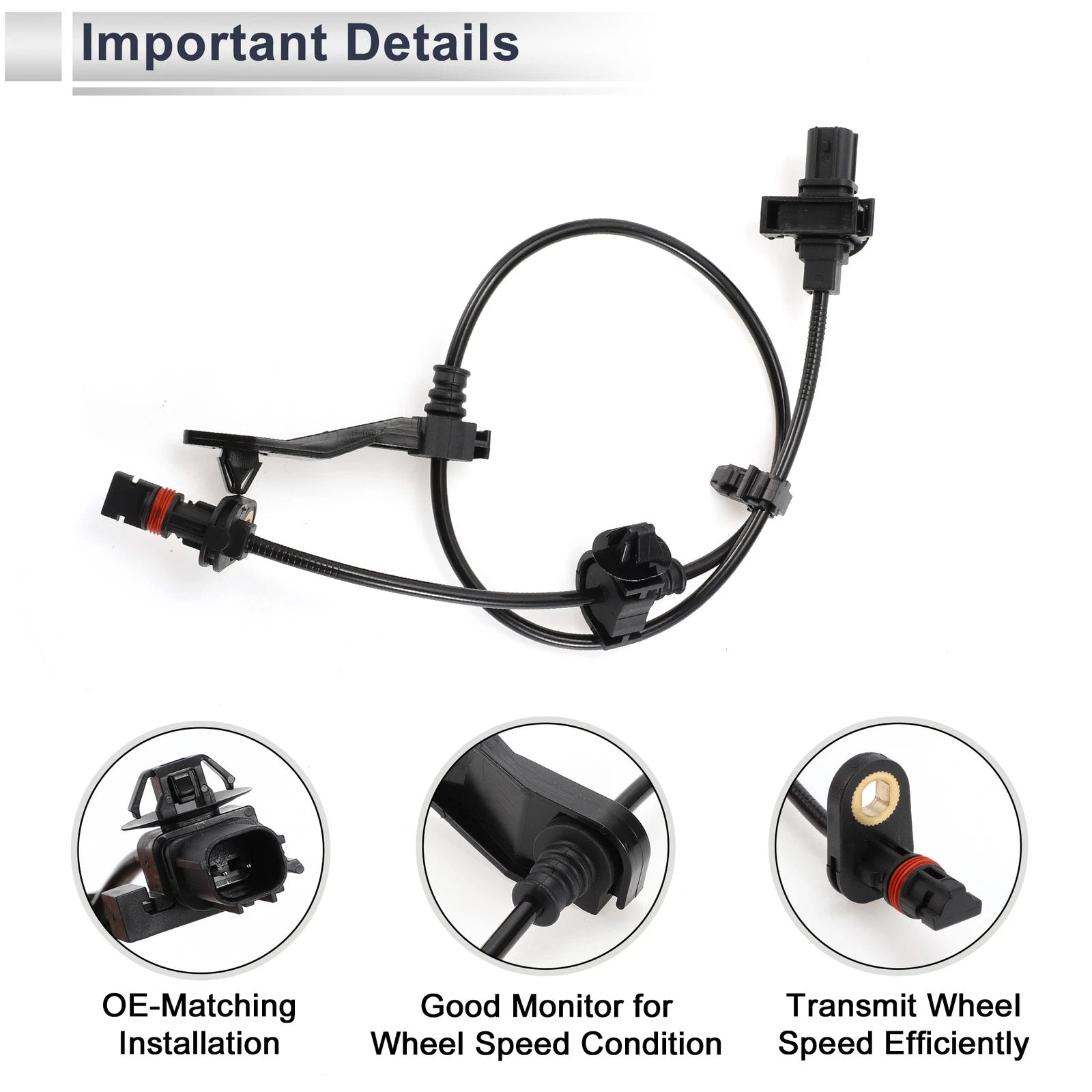 ABS Wheel Speed Sensor No. 57470SNA013 for Honda Civic (2006–2011) Rear Right