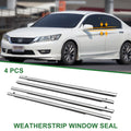 Set of 4 Weatherstrip Window Seal No.72450T2AA01 for Honda Accord (2013–2017)