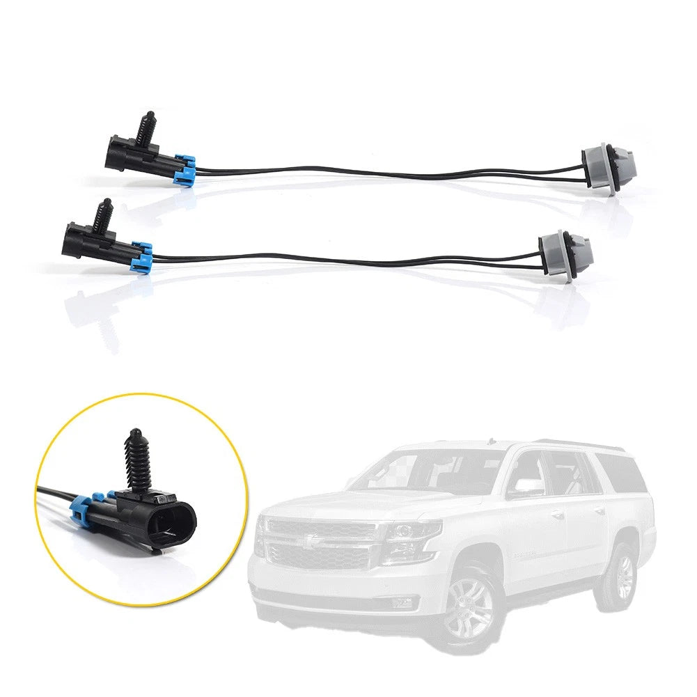 Set of 2 Rear License Plate Lamp Harness Sockets for Chevrolet Traverse