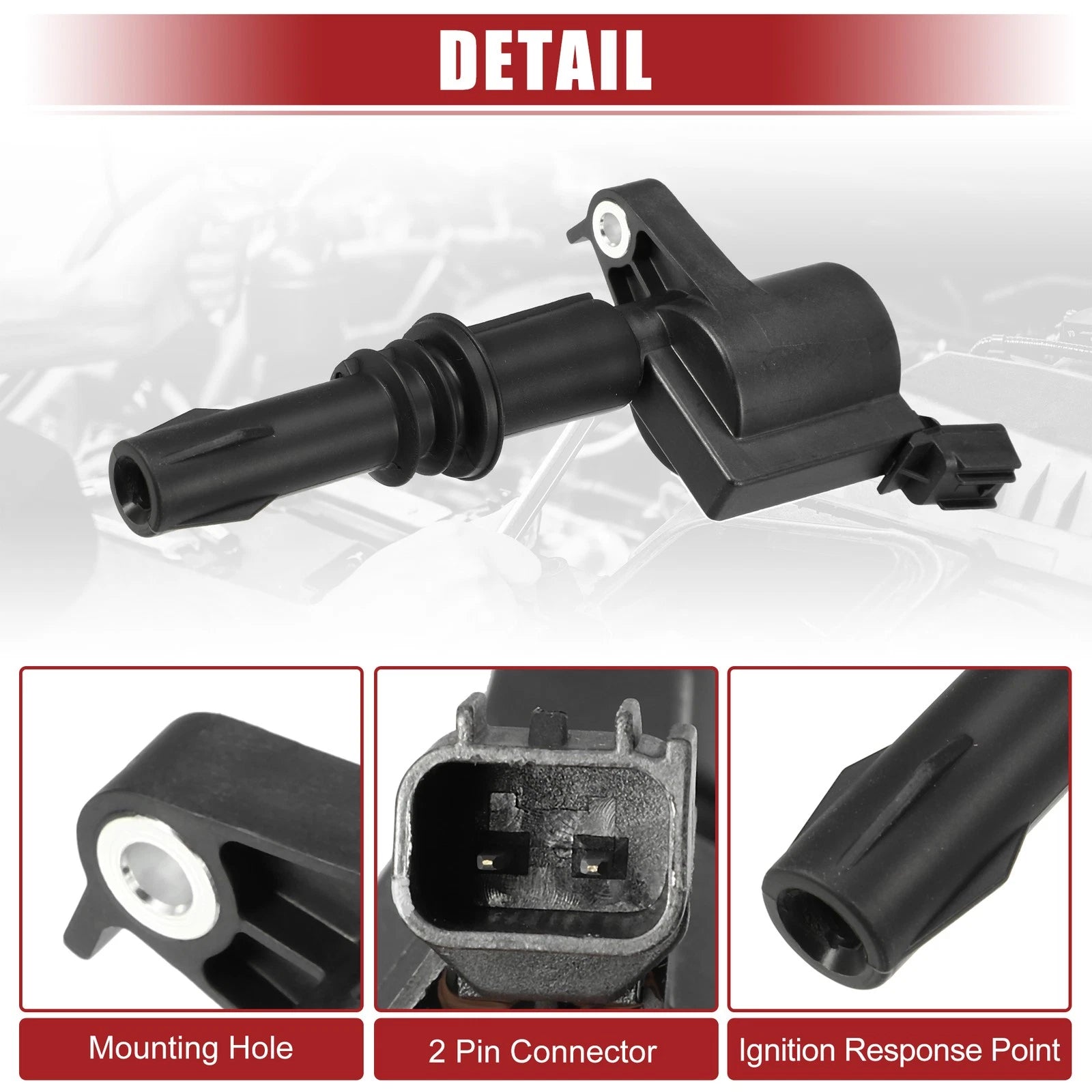 8pcs Ignition Coil Pack for Ford E-150 (2005–2007) 766549136159