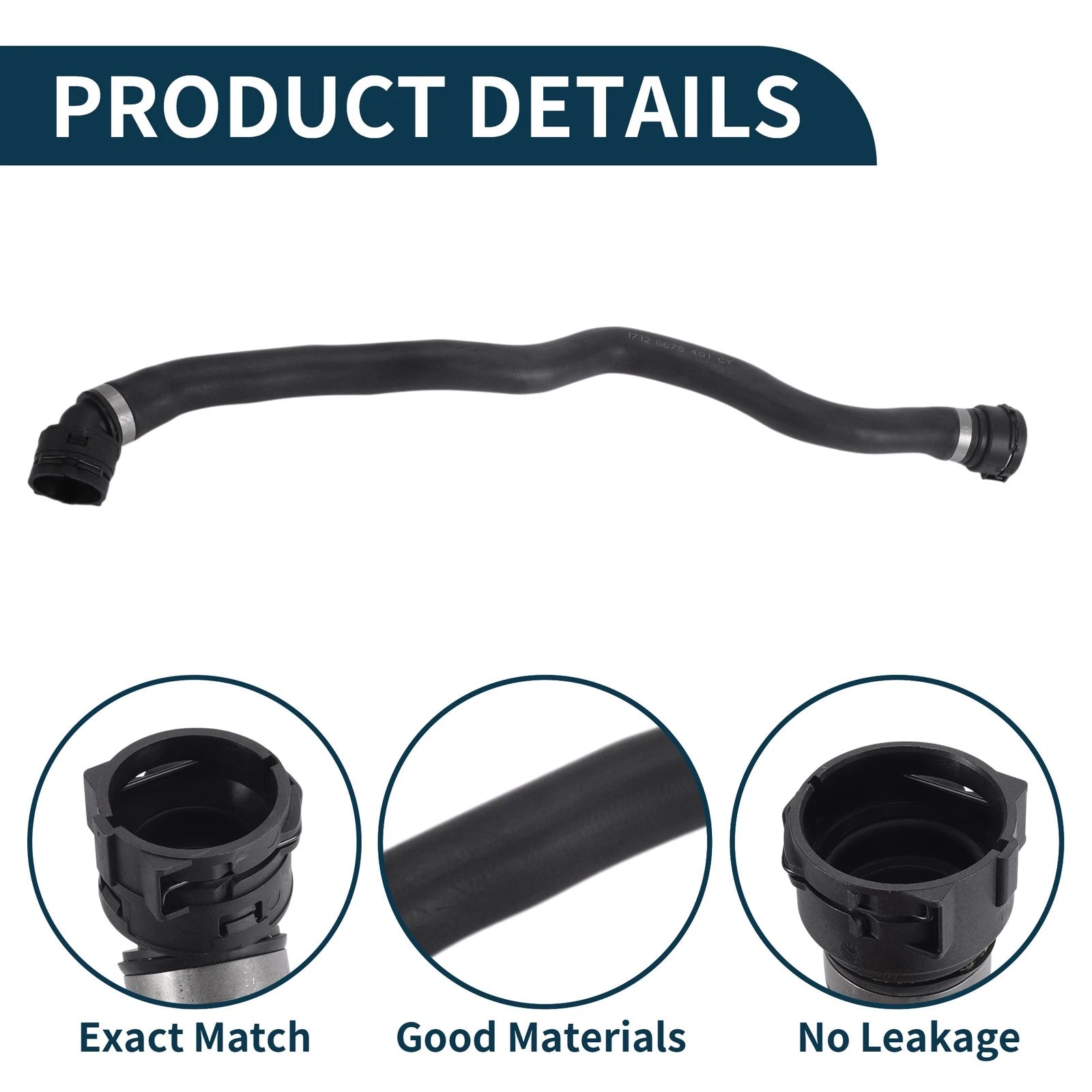 Radiator Hose No. 17128678491 for BMW 530i (2020–2023)