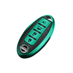 Soft TPU Leather Smart Remote Key Case Protector for Nissan (2014-2023)