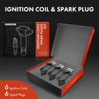 Set of 6 Ignition Coils & Iridium Spark Plugs for Infiniti I30 Nissan Maxima (2000–2001)