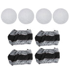 Set of 2 Tyre Cases for Black 420D & 600D with Handheld Dust Cover