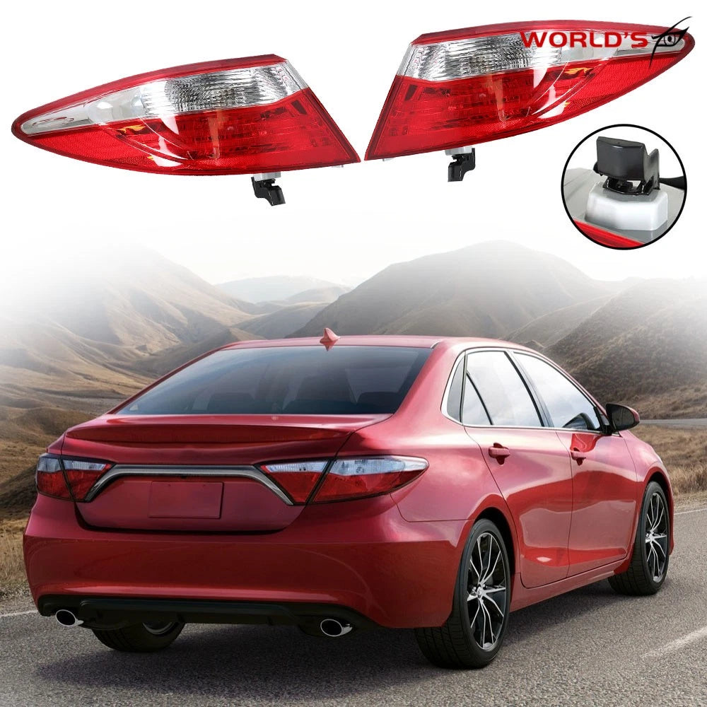 2X Outer Rear Tail Lights for Toyota Camry (2015–2017)
