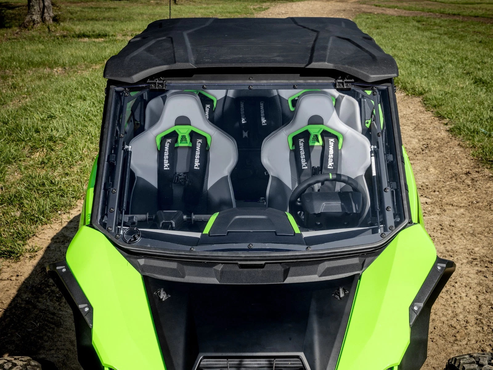 Scratch-Resistant Flip Windshield for Kawasaki Teryx (2026)