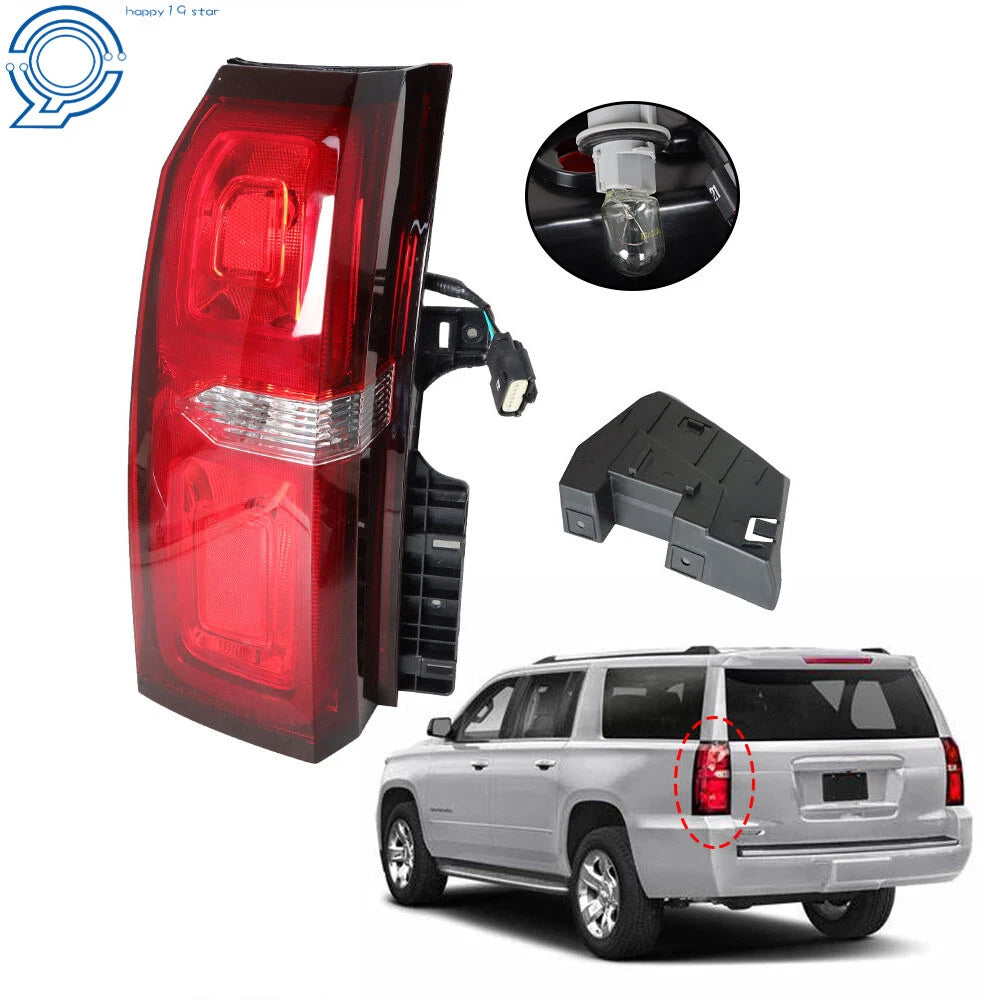 Rear Tail Light Left Side for Chevrolet Tahoe Suburban (2015–2020) Black Housing