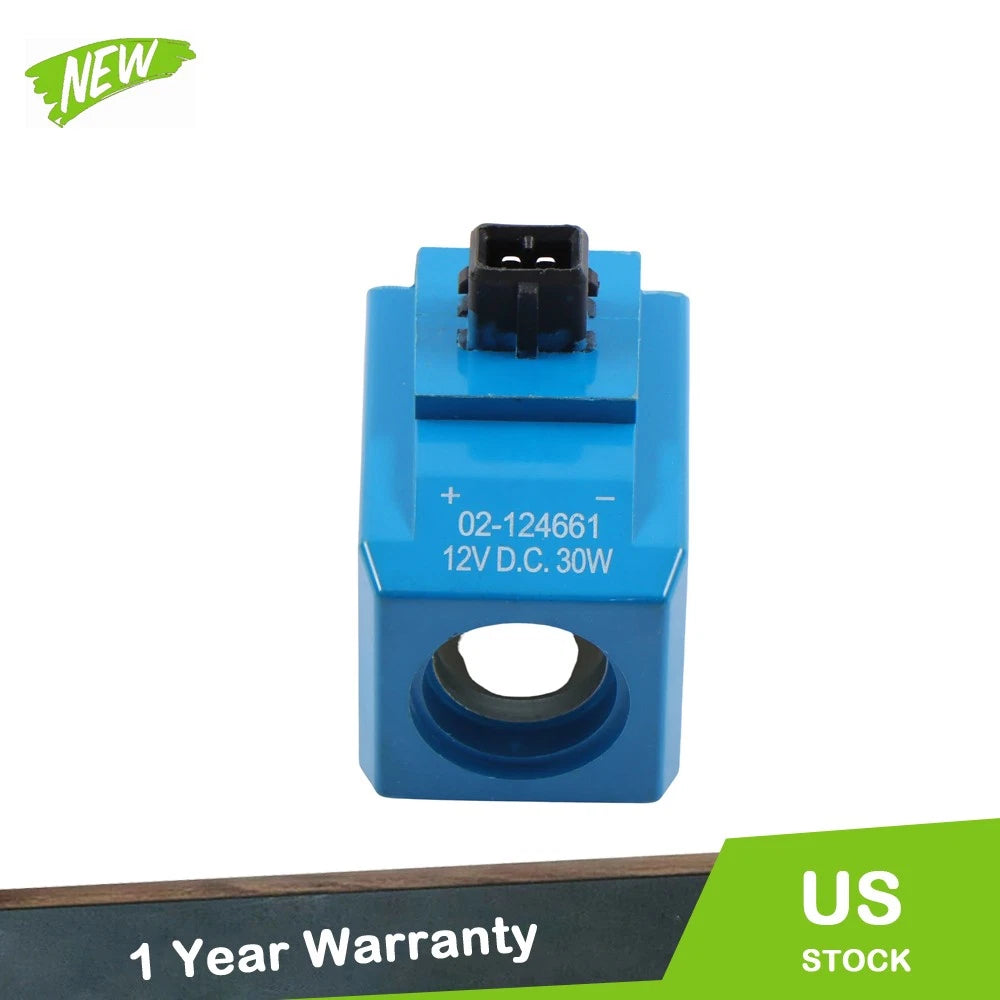 Solenoid Coil 12V 30W for JCB Backhoe 1400B 1600B (477/00824, 02/124661)