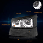J-Halo LED DRL Headlights for Chevy Silverado/Avalanche (2003–2006)