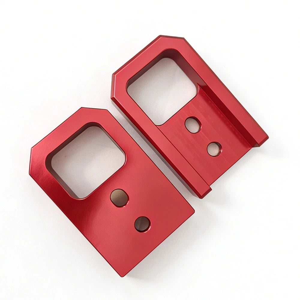 Front Tow Hooks Set of 2 Red for Toyota Tacoma (2024–2026) 4Runner (2025–2026)