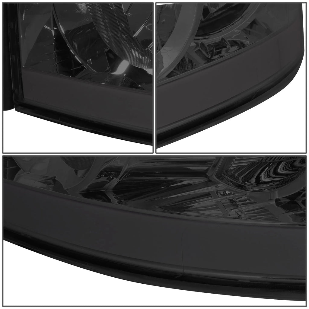 LED DRL Smoked/Amber Turn Signal Headlight for Dodge Ram 1500 (2006–2009)
