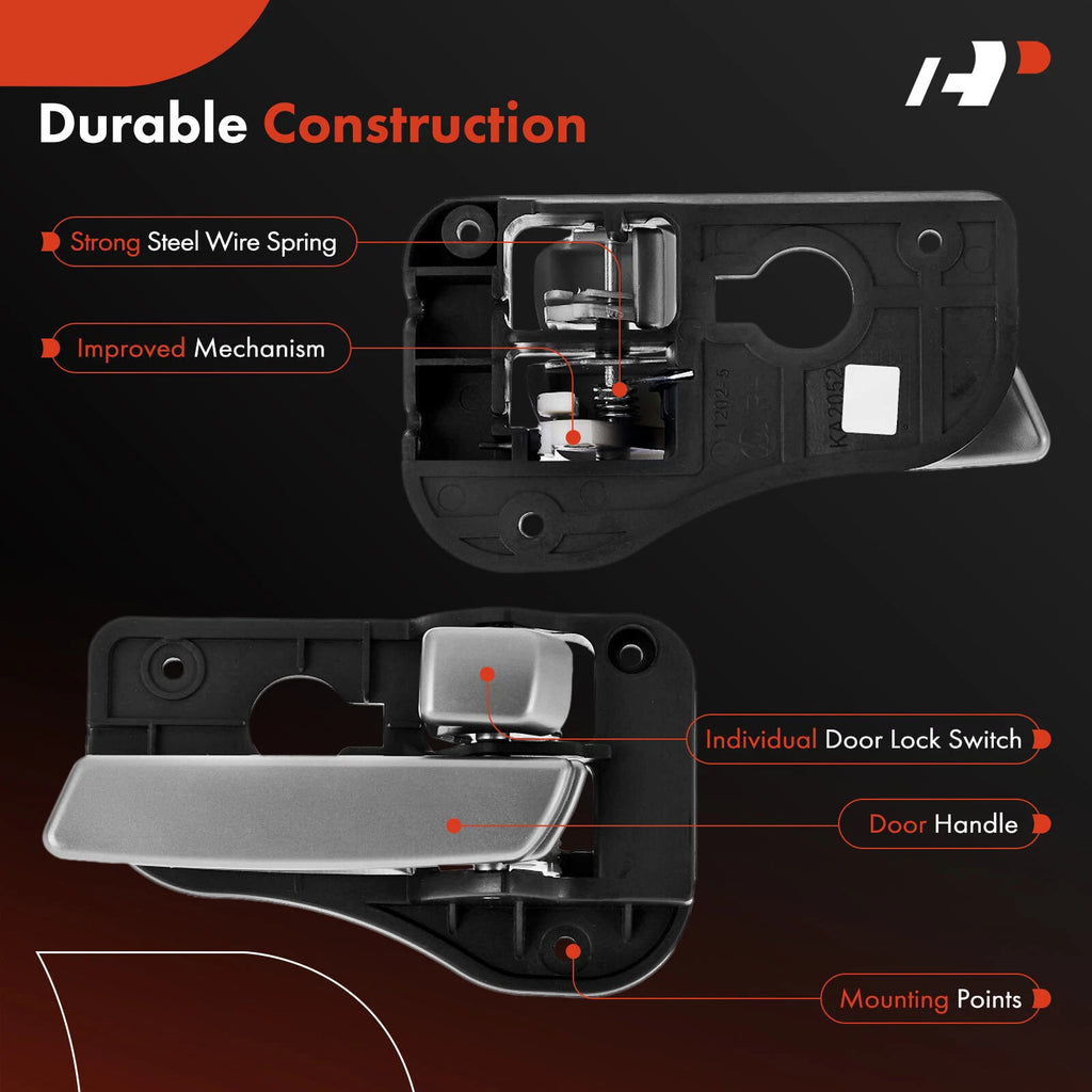 Silver Interior Door Handle for Kia Rondo (2007-2012)