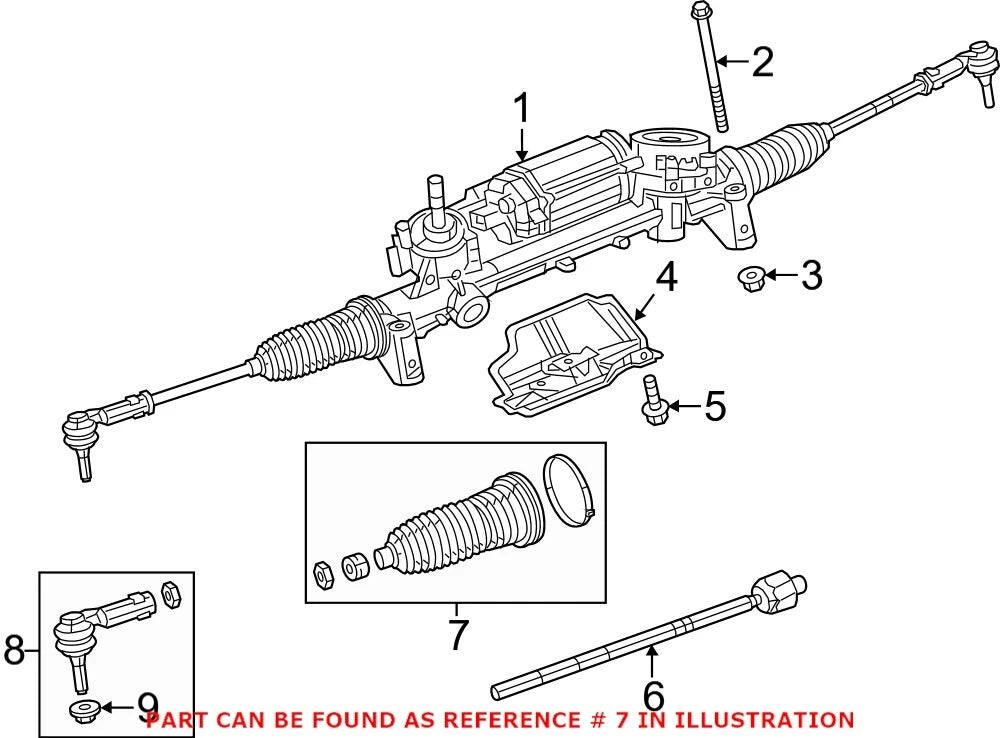 Genuine OEM Rack and Pinion Bellows Kit for Chrysler 200 (2011–2017) 68184560AA