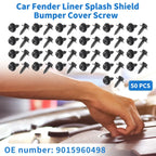 50 x Car Fender Liner Splash Shield Bumper Cover Screws for Scion XD (2008-2014)