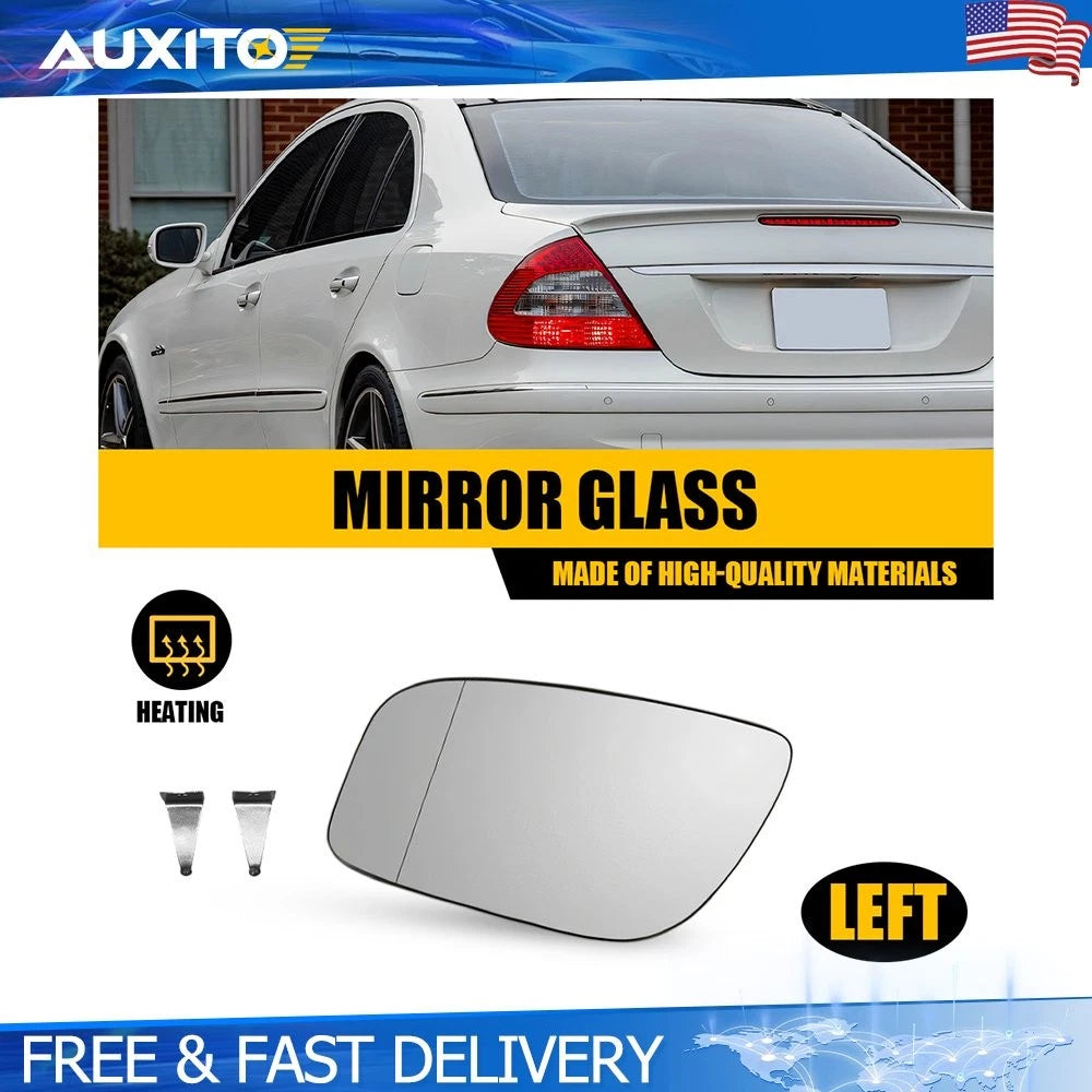 Left Side Heated Mirror Glass for Mercedes E550 E63 AMG (2007–2009) A2118100921