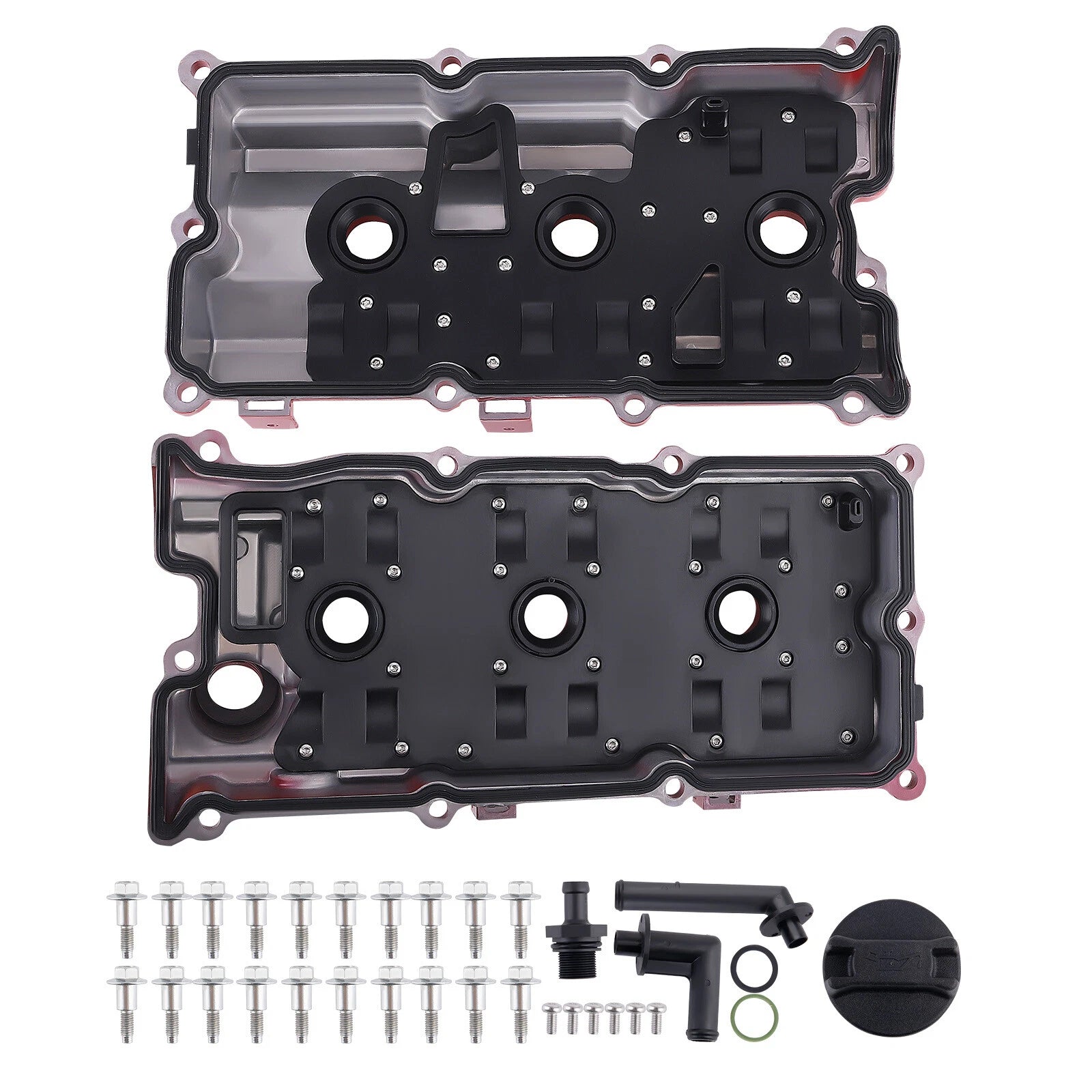 Aluminum Valve Cover Set w/ Gasket for Infiniti FX35 G35 M35 Nissan 350Z (2003–2008)