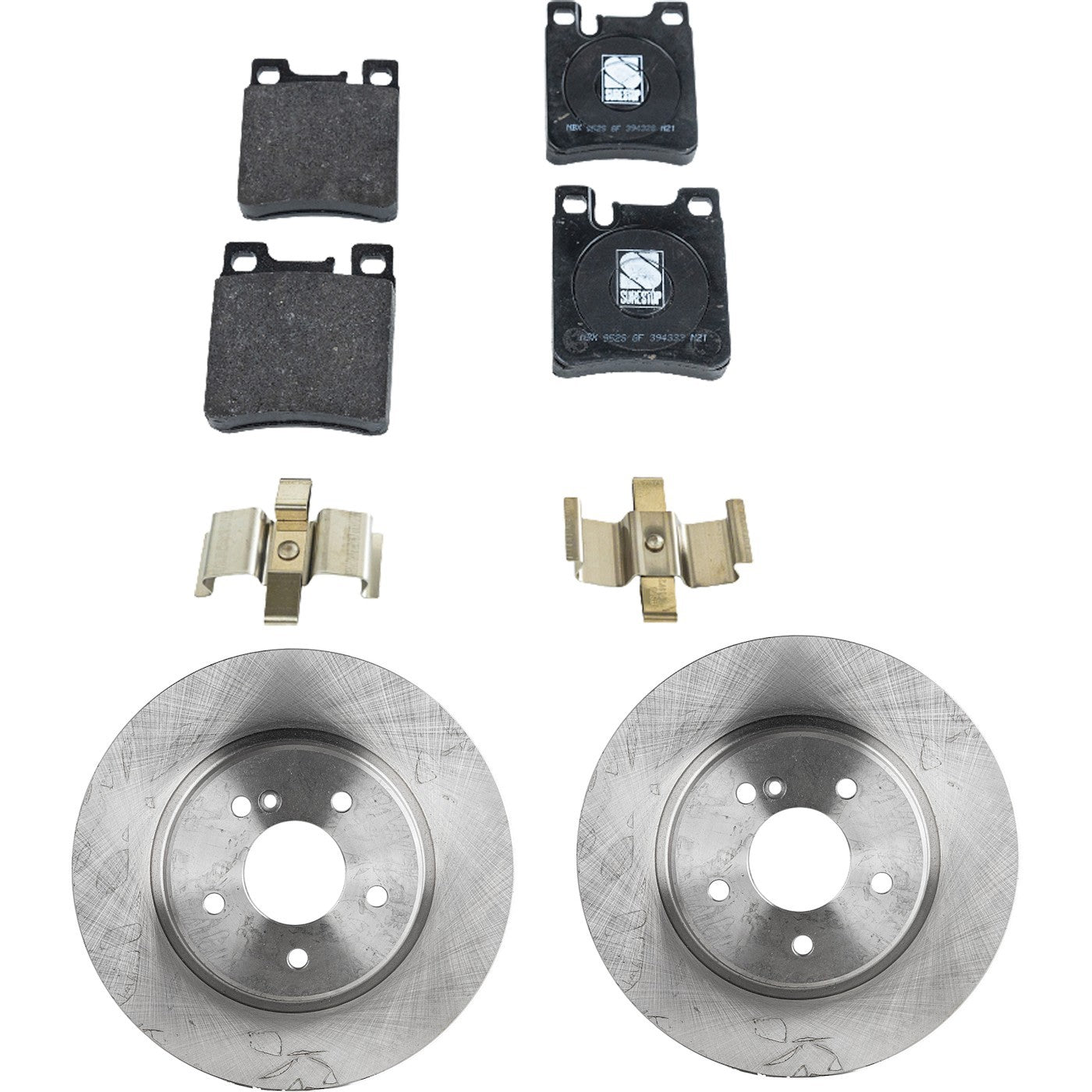 Brake Disc Rotors and Pads Kit for MB Mercedes SLK Class (2000–2004)