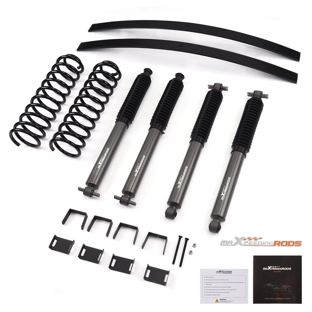 3" Lift Kit + Shocks for Jeep Cherokee XJ 2WD 4WD (1984–2001)