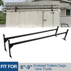 Adjustable Ladder Roof Rack for Enclosed Trailers Cargo Vans Trucks (72"-108")