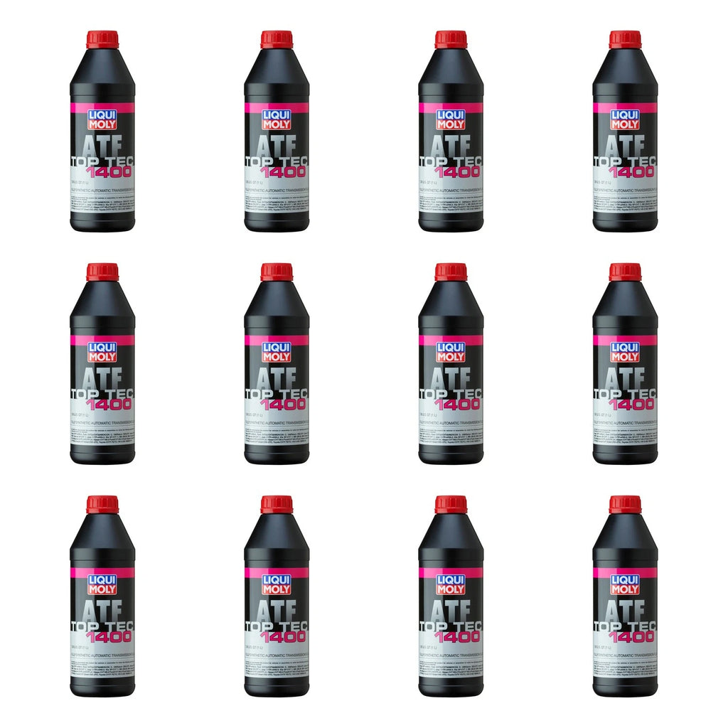 Set of 12 Liqui Moly Top Tec ATF 1400 Automatic Transmission Fluid (1L each)