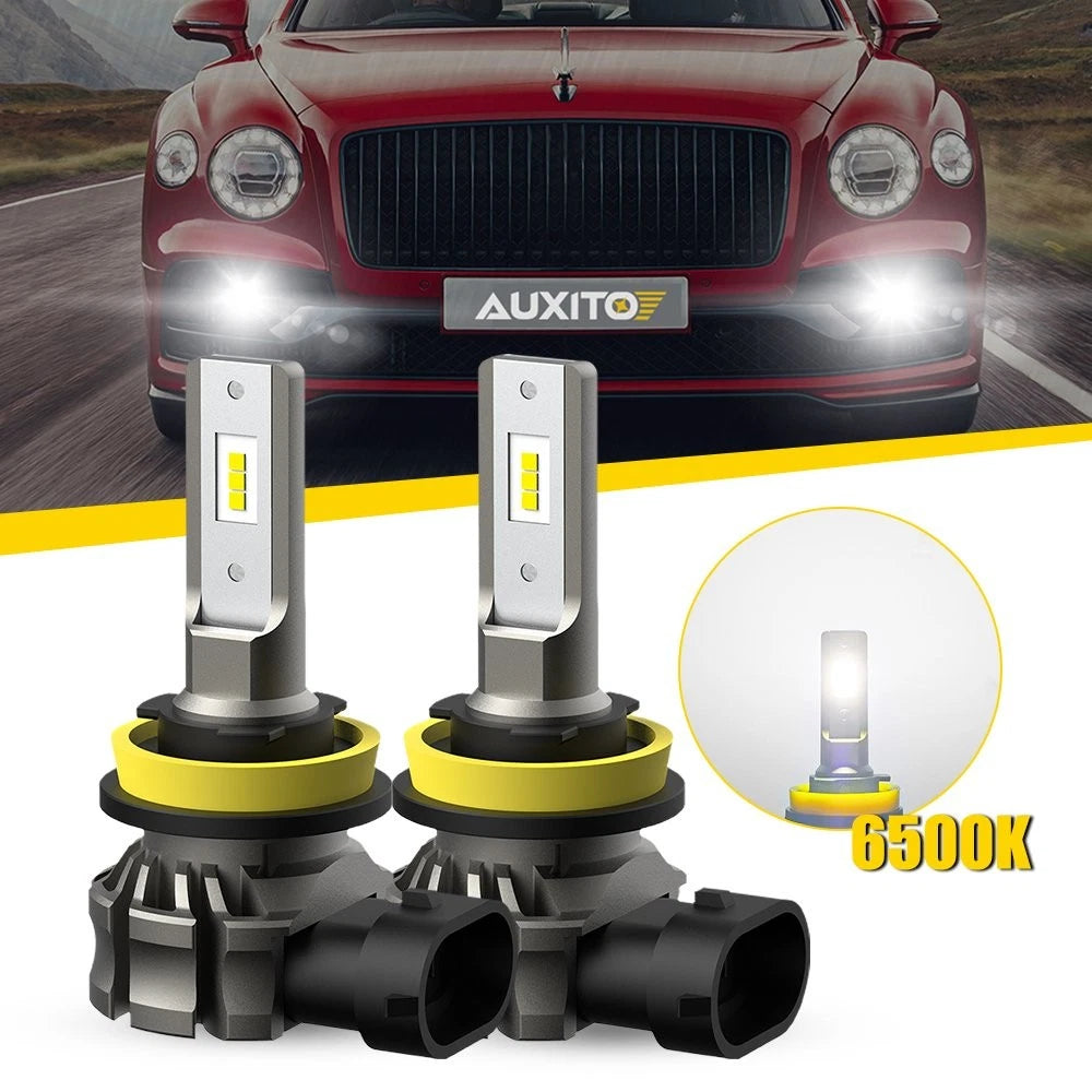 2X AUXITO LED Fog Driving Light H11 H8 H16 6500K for