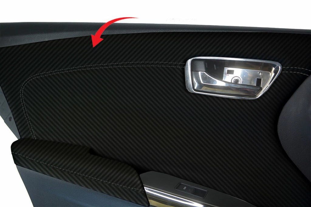 Carbon Fiber Rear Insert Door Panel Cover for Toyota Avalon (2013–2018)