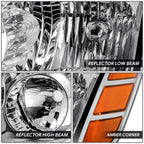 Left Chrome Housing Headlight Lamp for Nissan Armada Pathfinder Titan (2004–2007)