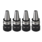 Set of 4 BT30-ER32 Collet Chucks for Tool Holder (70mm Gage Length)