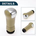 5 Speed Manual Gear Shifter Knob for Nissan Qashqai (2006–2013) Beige Plastic