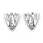 Chrome Inner Fairing Mirror Block Off Cover Plates for Harley Street Glide (2006–2013)