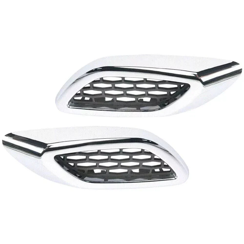 2x Front Chrome Fender Side Air Vent Grille Trim Molding for Maserati Levante