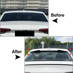 Glossy Black Rear Roof Spoiler for Audi A4 B9 Sedan (2017-2024)
