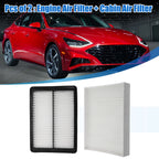 Set of 2 Engine and Cabin Air Filters for Hyundai Sonata (2011–2019) 28113-C1100 97133-C2000